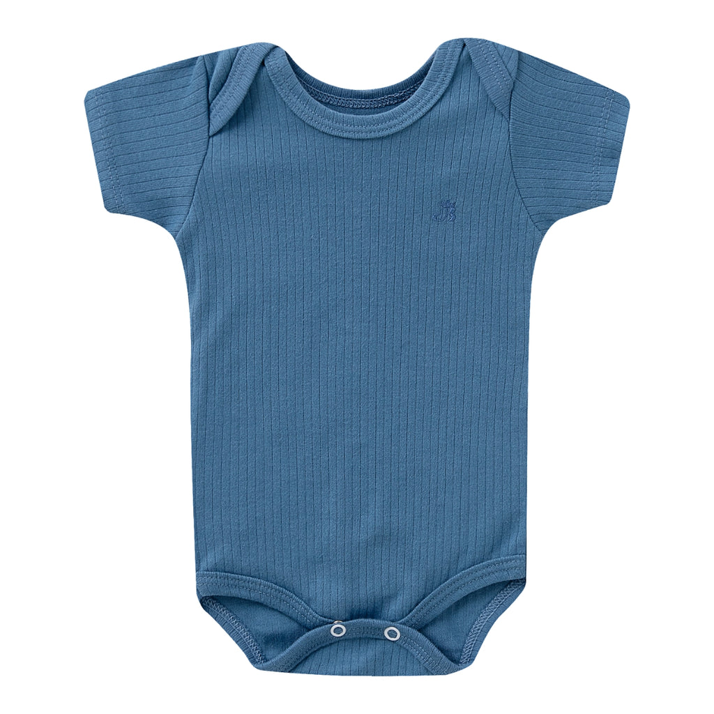 Conjunto Body Calça Canelado Confovibe Algodão Curto