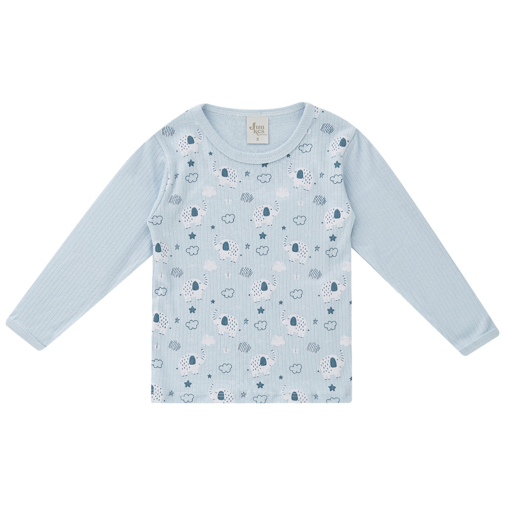 Conjunto Longo Canelado Kids Confovibe Bebê Algodão