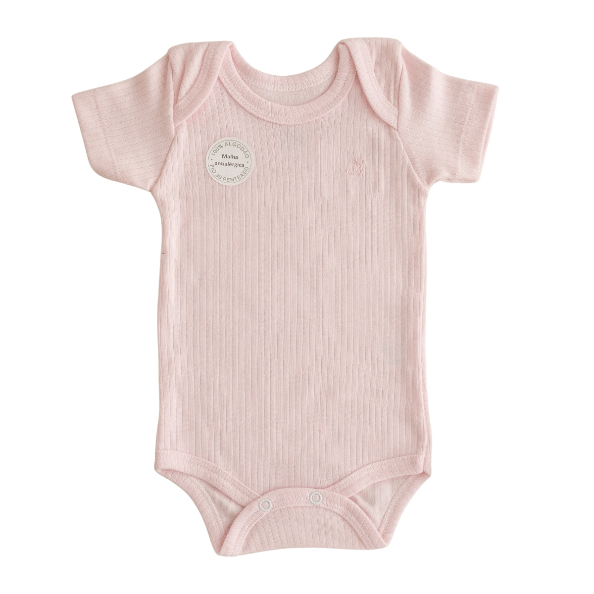 Conjunto Body Calça Canelado Confovibe Algodão Curto
