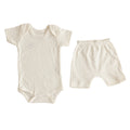 Conjunto Body Calça Canelado Confovibe Algodão Curto