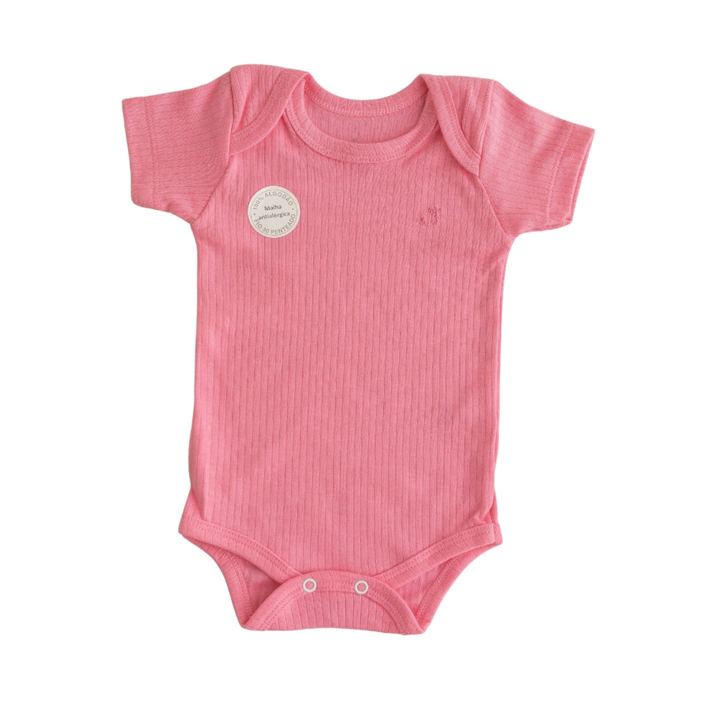 Conjunto Body Calça Canelado Confovibe Algodão Curto