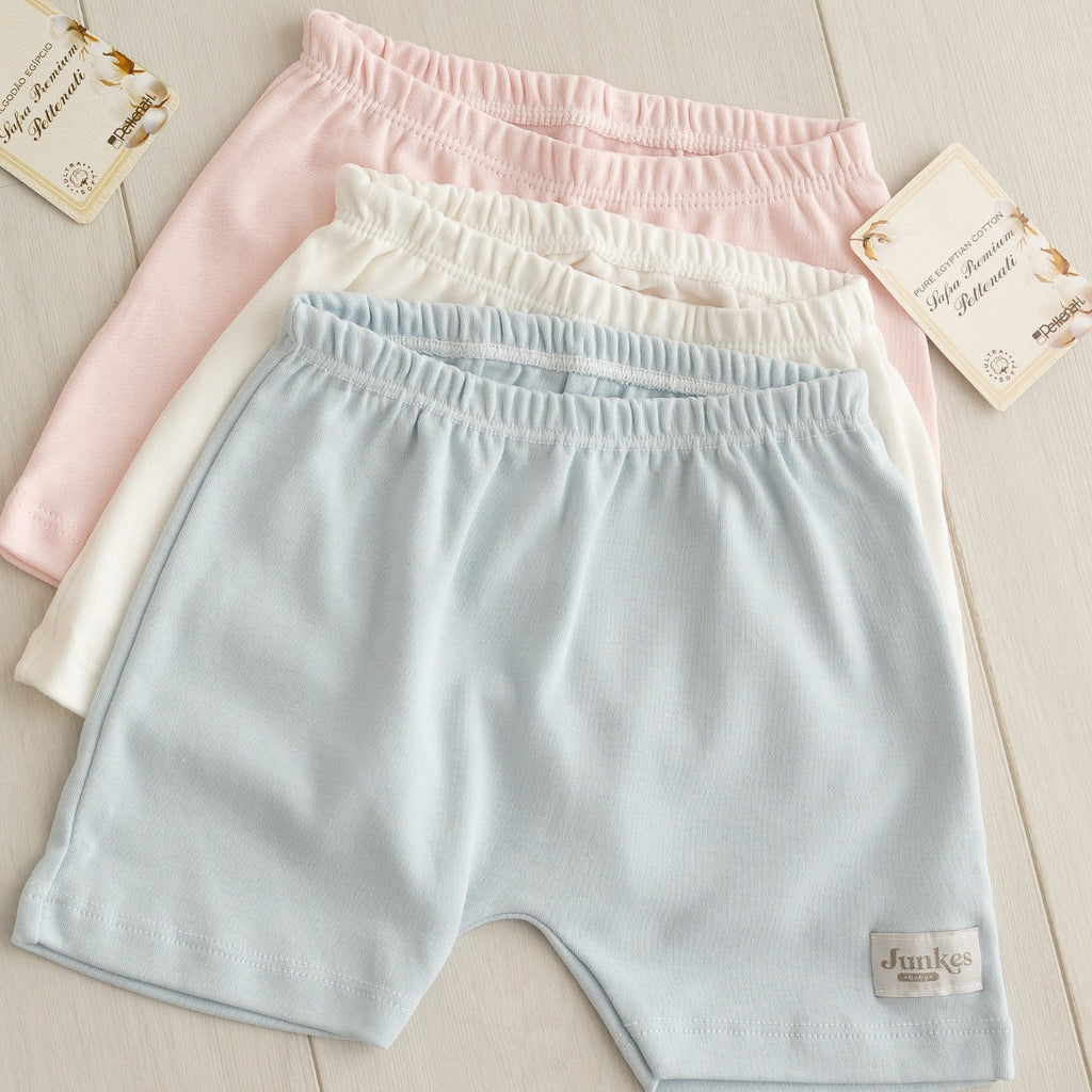 Shorts Algodão Egípcio Confovibe Verão Bebê Frescor