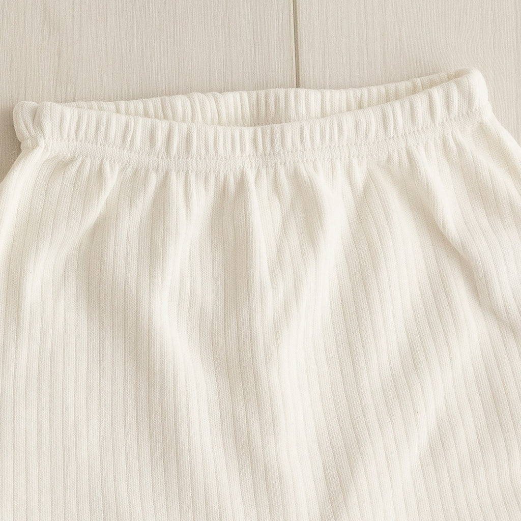 Conjunto Body Calça Canelado Confovibe Algodão Curto