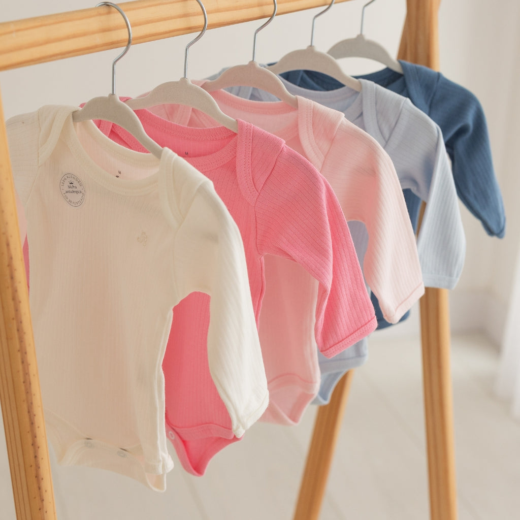 Conjunto Body Calça Canelado Kids Confovibe Algodão