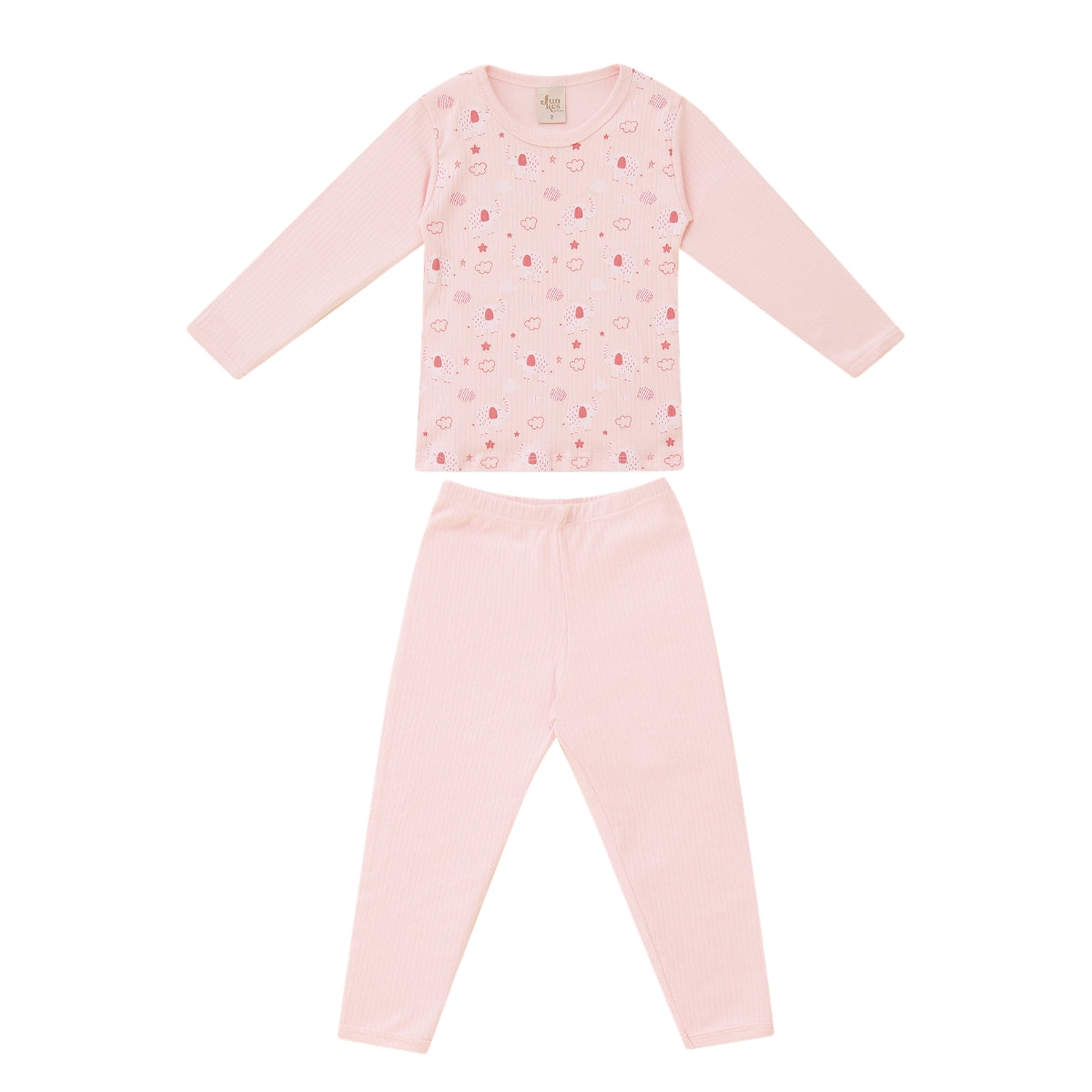 Conjunto Longo Canelado Kids Confovibe Algodão Seguro