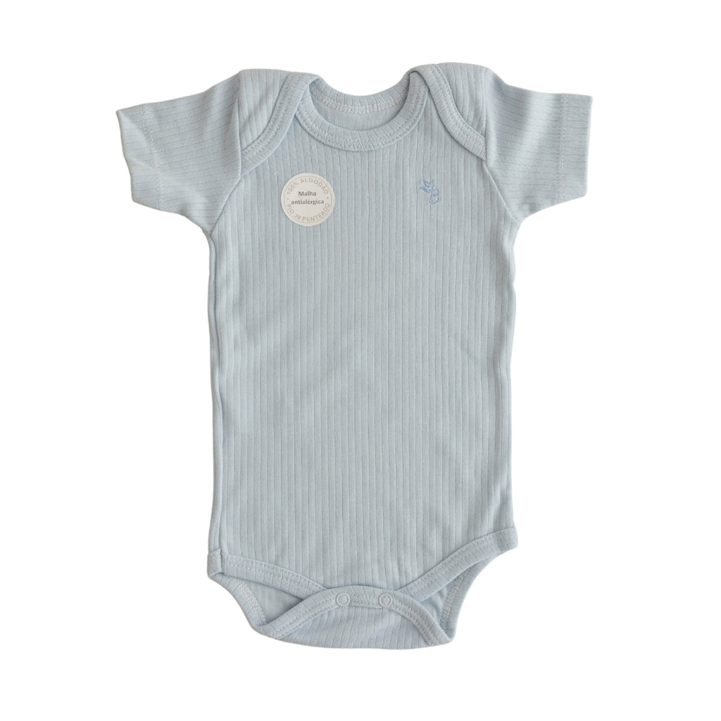Conjunto Body Calça Canelado Confovibe Algodão Curto