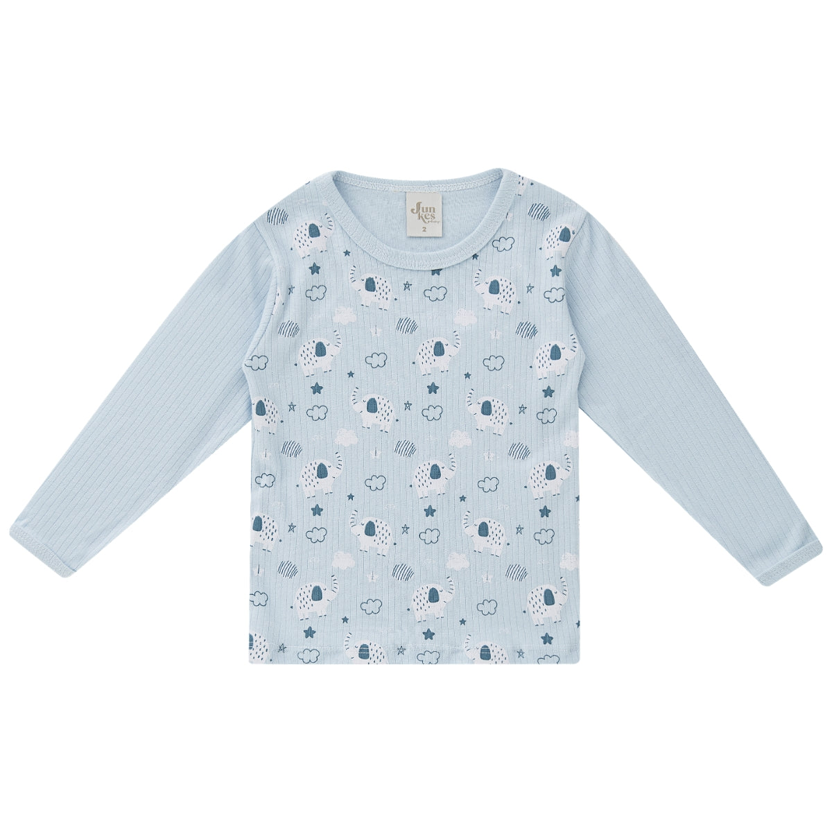 Conjunto Longo Canelado Kids Confovibe Bebê Algodão