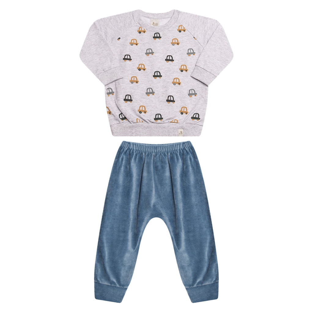 Conjunto Moletinho Peluciado Calça Plush Confovibe