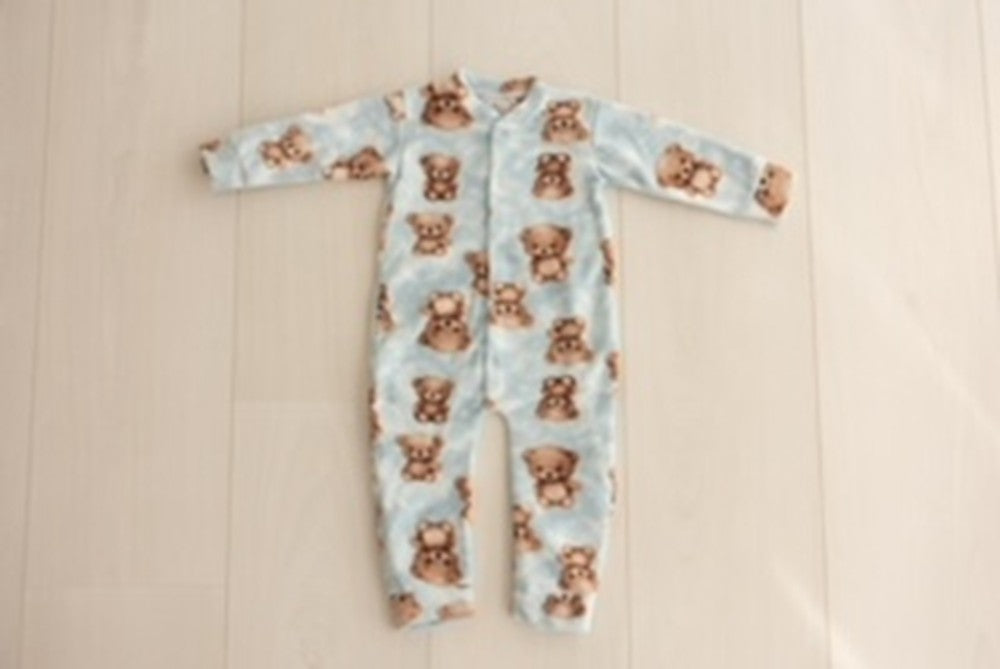 Macacão Soft Pettenati estampado RN, 3, 9 meses e 1,2,3 anos