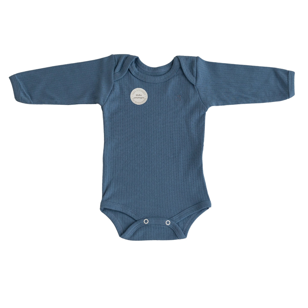 Conjunto Body Calça Canelado Kids Confovibe Algodão