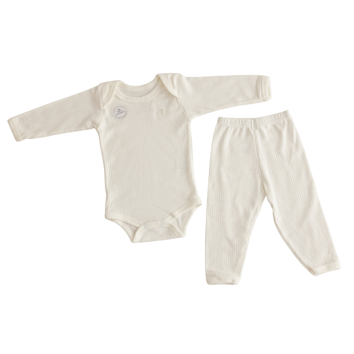 Conjunto Body Calça Canelado Confovibe Algodão Longo